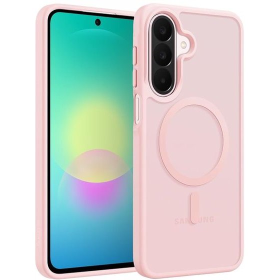 Crong Hybrid Matte Magnetic - Magsafe Case Samsung Galaxy A27 5G (Pink) - (CRGHMMSGA27PNK)