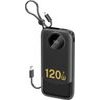 Dudao K13 10000mAh Powerbank With Built-In Cable - Black K13-Black - (K13-New Black)