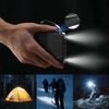Wozinsky 10000mAh 10W Powerbank With Built-In Cables And Flashlight - Black 5907769388095 - (W11-B)