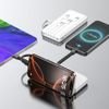 Wozinsky 10000mAh 10W Powerbank With Built-In Cables And Flashlight - White 5907769388088 - (W11-W)