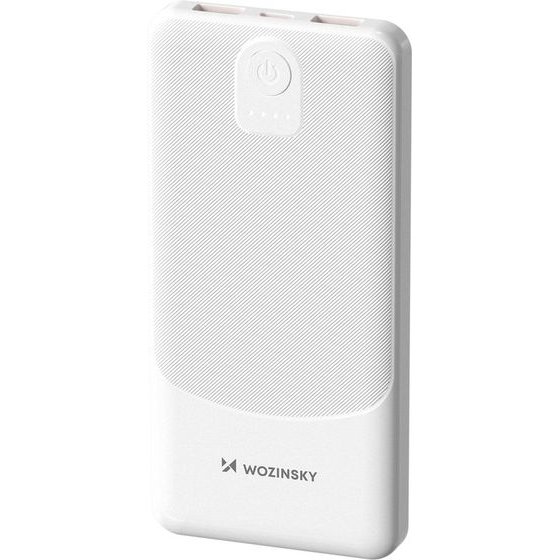 Wozinsky Powerbank Wpower 10000 Mah 10W 2x USB-A 2A - White - (WPBBK-3)