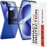 Techsuit - 111D Privacy Full Glue - Samsung Galaxy Z Flip8 - Black