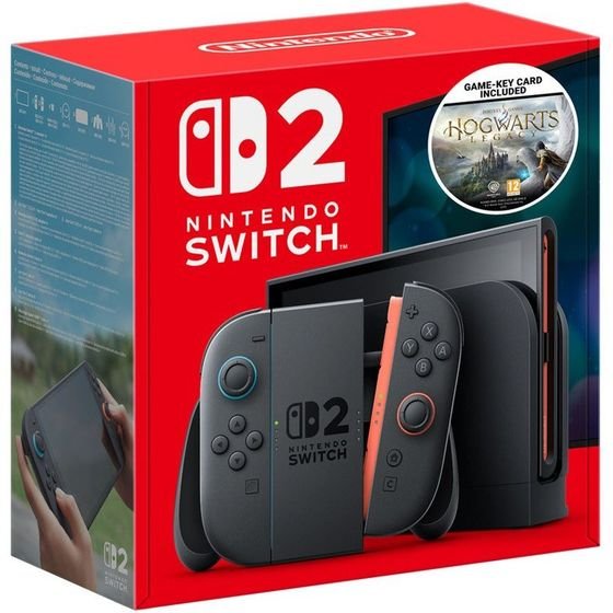 Nintendo Switch 2 + Hogwarts Legacy Portable Gaming Console Black - (5949106281003)
