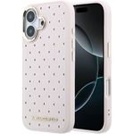 Karl Lagerfeld Pu Perforated Gold Dots Magsafe Case For Iphone 17 Pink - (KLHMP17S6PPDKLP)