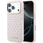 Karl Lagerfeld Pu Perforated Gold Dots Magsafe Case For Iphone 17 Pro Max Pink - (KLHMP17X6PPDKLP)