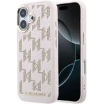 Karl Lagerfeld Pu Perforated Monogram Magsafe Case For Iphone 17 Pink - (KLHMP17S6PPMDPP)