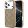 Karl Lagerfeld Pu Perforated Monogram Magsafe Case For Iphone 17 Pro Beige - (KLHMP17L6PPMDPE)