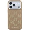 Karl Lagerfeld Pu Perforated Monogram Magsafe Case For Iphone 17 Pro Max Beige - (KLHMP17X6PPMDPE)