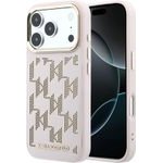 Karl Lagerfeld Pu Perforated Monogram Magsafe Case For Iphone 17 Pro Max Pink - (KLHMP17X6PPMDPP)