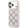 Karl Lagerfeld Pu Perforated Monogram Magsafe Case For Iphone 17 Pro Max Pink - (KLHMP17X6PPMDPP)