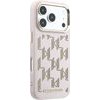 Karl Lagerfeld Pu Perforated Monogram Magsafe Case For Iphone 17 Pro Max Pink - (KLHMP17X6PPMDPP)