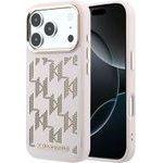 Karl Lagerfeld Pu Perforated Monogram Magsafe Case For Iphone 17 Pro Pink - (KLHMP17L6PPMDPP)