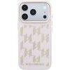 Karl Lagerfeld Pu Perforated Monogram Magsafe Case For Iphone 17 Pro Pink - (KLHMP17L6PPMDPP)