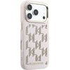 Karl Lagerfeld Pu Perforated Monogram Magsafe Case For Iphone 17 Pro Pink - (KLHMP17L6PPMDPP)
