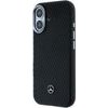 MERCEDES Pu Leather Wood Semi Wrap Magsafe Case For Iphone 17 Black - (MEHMP17S25PFWWPK)