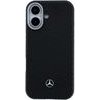 MERCEDES Pu Leather Wood Semi Wrap Magsafe Case For Iphone 17 Black - (MEHMP17S25PFWWPK)