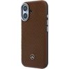 MERCEDES Pu Leather Wood Semi Wrap Magsafe Case For Iphone 17 Camel - (MEHMP17S25PFWWPCA)