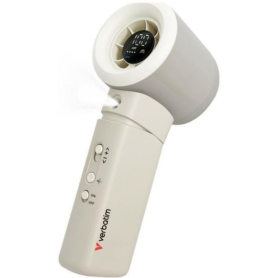 Verbatim Handheld Fan Cool `n` Go Aqua Breeze White Silver - (32344)
