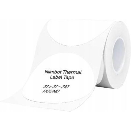 Niimbot Round -210WHite Thermal Labels White - (T31*31)