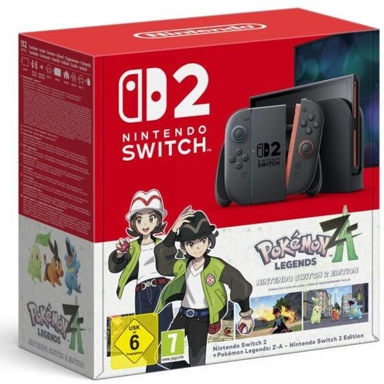 Nintendo Switch 2 + Pokemon Legends: Z-A: Switch 2 Edition Portable Game Console 20.1 Cm (7.9'') 256 Gb Touchscreen Wi-Fi Black - (0045496337254)