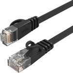 Orico PUG-C7B CAT7 10GBps RJ45 Ethernet Network Cable Internet Lan Flat 20m - Black -PUG-C7B-200-BL-Ep - (ORICO-PUG-C7B-200-BK-EP-HU)