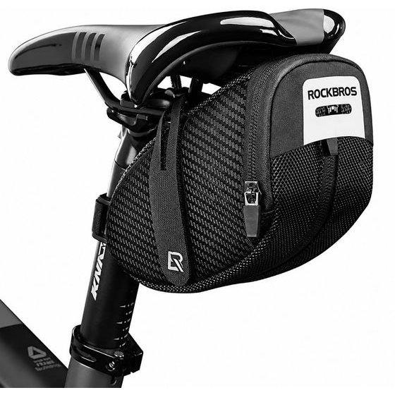 Rockbros Bicycle Saddle Bag 0.75L - Black - (B74)