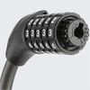 Rockbros RKS531 Bike Lock With 5-Digit code, Steel cable, 180 cm, With Led Lighting - Black - (RKS531-1BK)