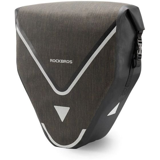 Rockbros Waterproof 20L Bike Pannier Rack Bag - Black - (AS-001-3BG)