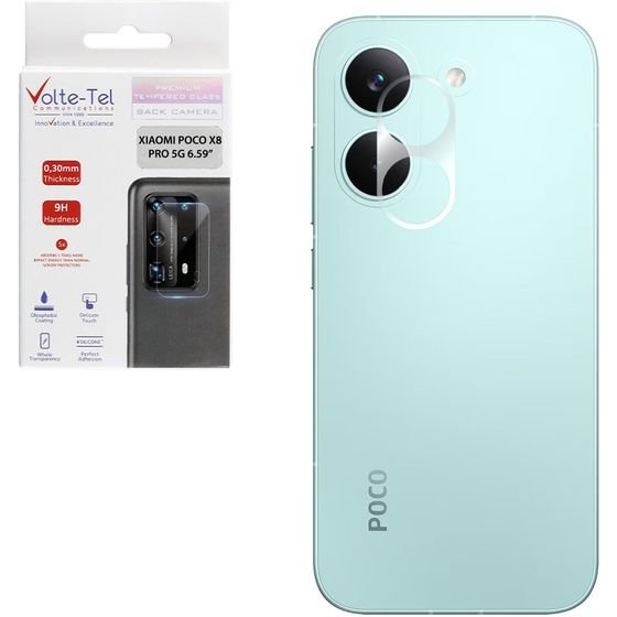 Volte-Tel Camera Tempered Glass Xiaomi Poco X8 Pro 5G 6.59in 9H 0.30mm