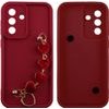 Volte-Tel Silicon Tpu With Strap ���� Samsung A37 5G A376 6.7in Full Camera Protection Burgundy With Red HEARTS