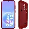 Volte-Tel Silicon Tpu With Strap ���� Samsung A57 5G A576 6.7in Full Camera Protection Burgundy With Red HEARTS