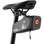 Rockbros AS-141 Lightweight Bicycle Seat Bag With Smart Rear Light - Black 5907769391514 - (30130087001)