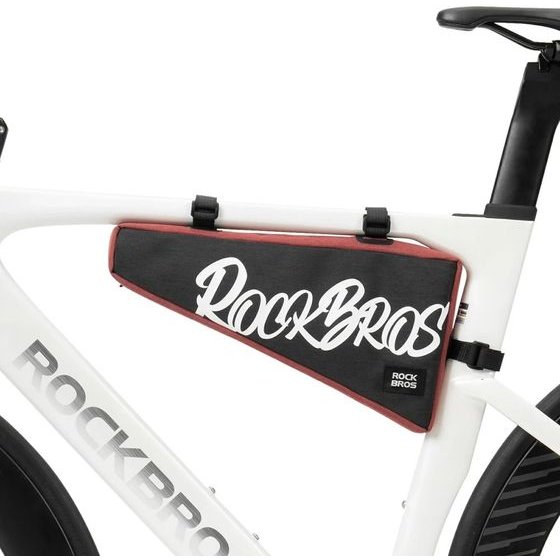 Rockbros G008 Flash Journey Triangle Frame Bike Bag Xl 1.9 l - Black And Red 5907769391262 - (30180028003)