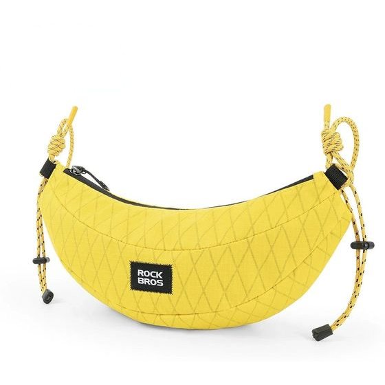 Rockbros H74 Bicycle Bag For Handlebar Or Banana Shoulder 1.8L - Yellow 5907769391408 - (30110107001)