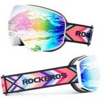 Rockbros SP284 Kids Ski Goggles Anti-Fog With Uv Filter Gray Lens With Pink Mirror - White 5907769389566 - (14110005003)