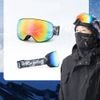 Rockbros SP284 Kids Ski Goggles Anti-Fog With Uv Filter Gray Lens With Red Mirror - Black 5907769389559 - (14110005001)