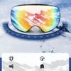 Rockbros SP284 Kids Ski Goggles Anti-Fog With Uv Filter Gray Lens With Red Mirror - Black 5907769389559 - (14110005001)