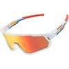 Rockbros SP383 Shining Warrior Cycling Glasses - Matte White Frame, Polarized Red Lenses 5907769389573 - (1411003501)