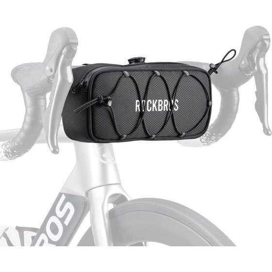 Rockbros TL001 Road To Sky 1.9L Waterproof Handlebar Bike Bag - Black 5907769391842 - (30110024005)