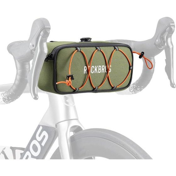 Rockbros TL001 Road To Sky 1.9L Waterproof Handlebar Bike Bag - Green 5907769391828 - (30110024003)