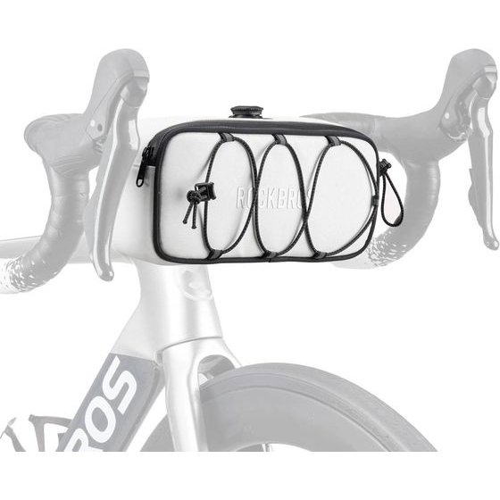 Rockbros TL001 Road To Sky 1.9L Waterproof Handlebar Bike Bag - White 5907769391804 - (30110024001)
