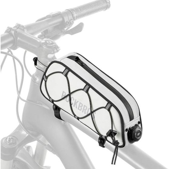 Rockbros TL004 Road To Sky 0.7L Waterproof Frame Bike Bag - White 5907769391965 - (30120045002)