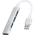 NSP N37 4 In 1 USB-A 3.0 Hub Type A+Usb 2.0 (3 ports) + Usb 3.0 5GBps (1 port) ALUMINIUM