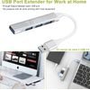 NSP N37 4 In 1 USB-A 3.0 Hub Type A+Usb 2.0 (3 ports) + Usb 3.0 5GBps (1 port) ALUMINIUM