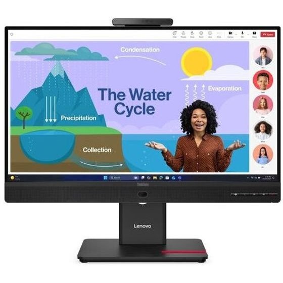 Lenovo Monitor Thinkvision T24D-4v 23.8'' Fhd IPS, HDMi, Display Port,USB-C,USB, Height adjustable,Speakers, 3YEarsw - (64B7UAT1EU)