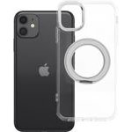 Case For Iphone 11 Frame Circle Stand Compatible With Magsafe Transparent OEM