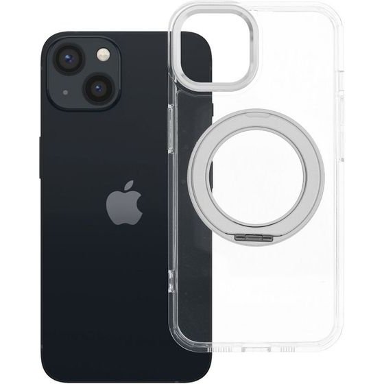 Case For Iphone 13 Frame Circle Stand Compatible With Magsafe Transparent OEM