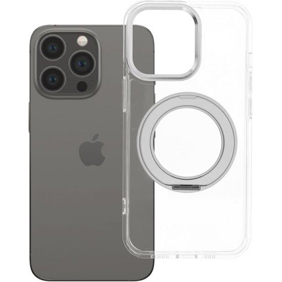 Case For Iphone 13 Pro Frame Circle Stand Compatible With Magsafe Transparent OEM