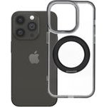 Case For Iphone 14 Pro Frame Circle Stand Compatible With Magsafe Black OEM