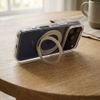 Case For Iphone 14 Pro Frame Circle Stand Compatible With Magsafe Transparent OEM